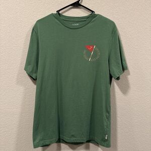 J.Crew men's green golf graphic tee Size M